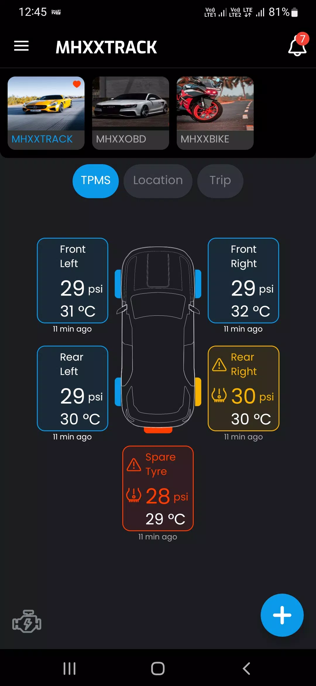 SMART TYRE CAR & BIKE স্ক্রিনশট 0