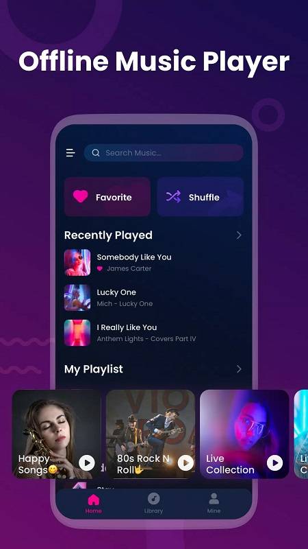 Offline Music Player: My Music स्क्रीनशॉट 3