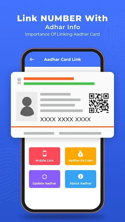 Link Number With Aadhar Info ภาพหน้าจอ 0