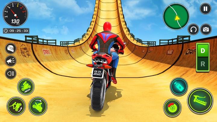 Superhero Bike Stunt Games GT Tangkapan skrin 1