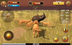 Wild Lion Simulator 3D Schermafbeelding 2