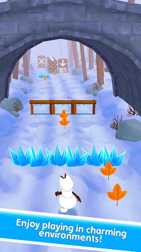 Snowman Rush: Frozen run Screenshot 0