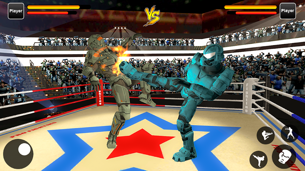 Robot Ring Fighting Real Robot VS Superhero Robot Captura de tela 1