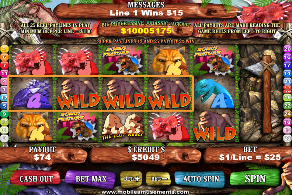 BC Monster Dinosaurs That Time Forgot Slots FREE Zrzut ekranu 1