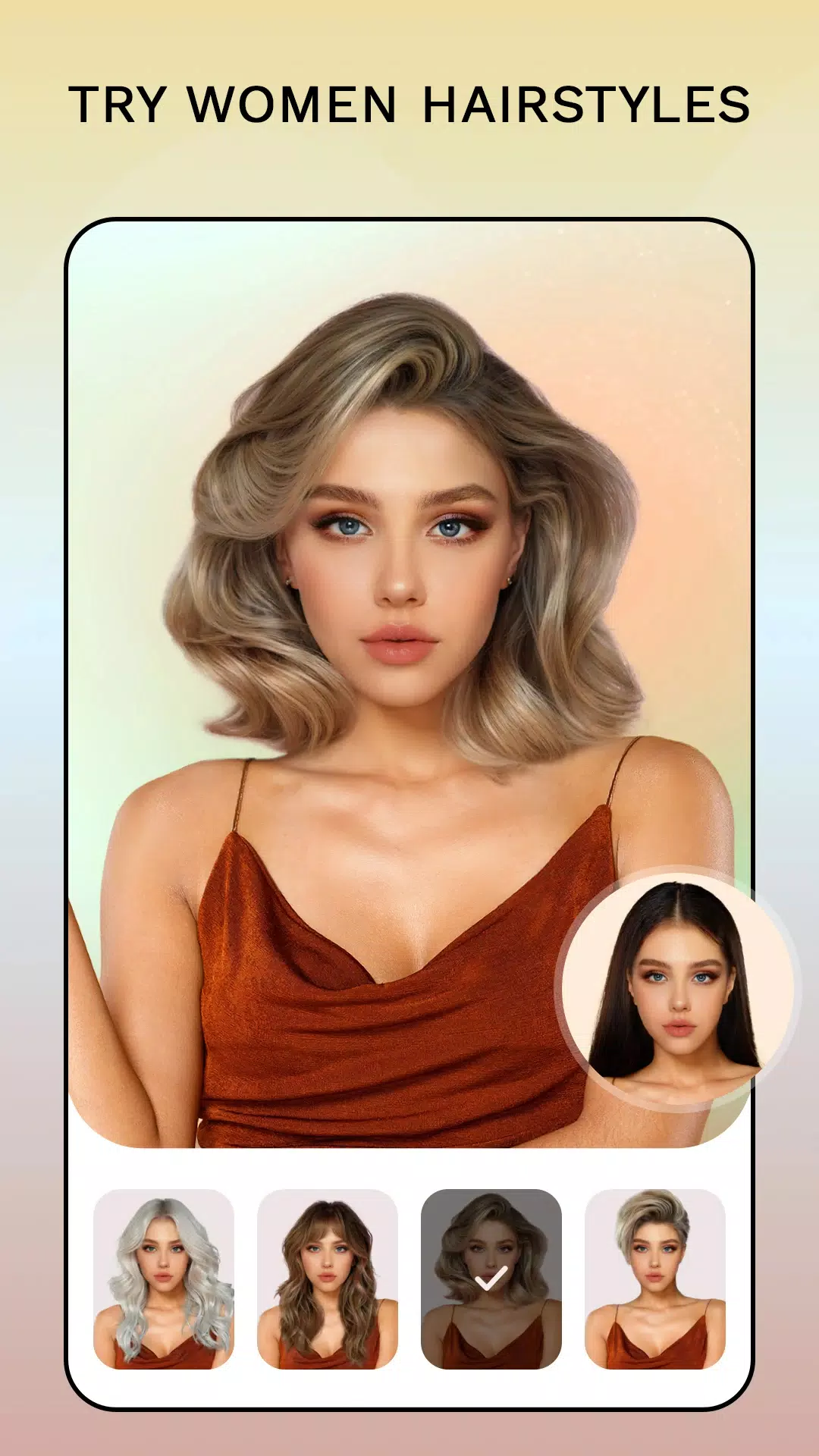 Hair Color Changer: Hairstyles Captura de pantalla 1