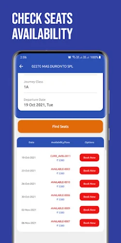 Train Ticket Booking App Ekran Görüntüsü 0