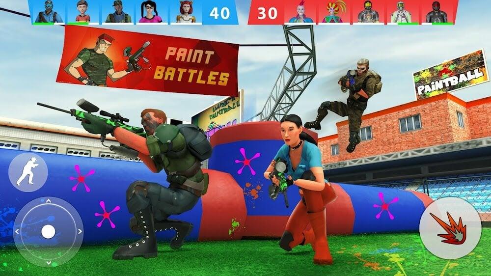 Paintball Shooting Game 3D ဖန်သားပြင်ဓာတ်ပုံ 0