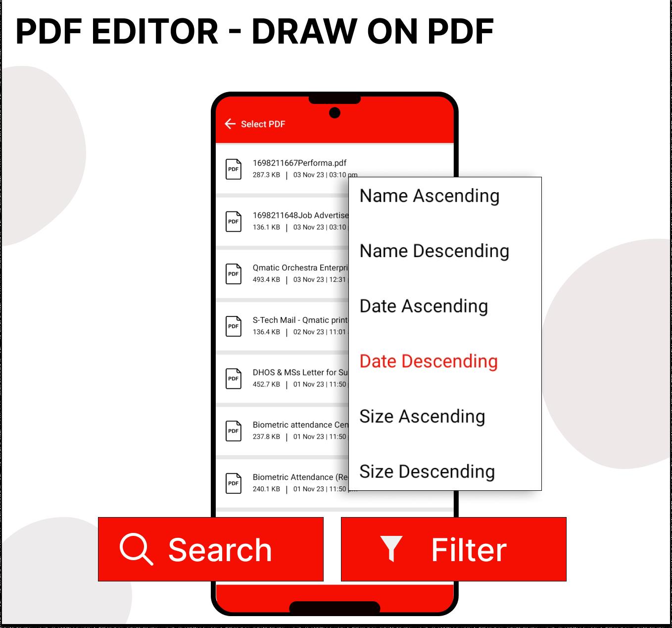 Pdf Editor - Draw on Pdf Schermafbeelding 1