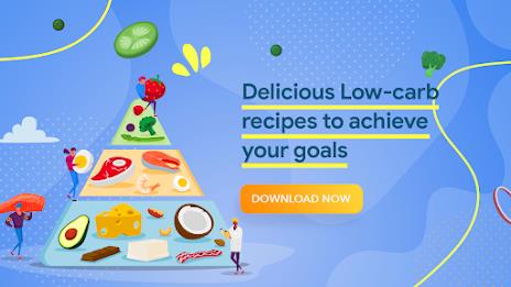 Low carb recipes diet app Schermafbeelding 0