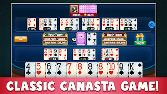 Canasta Plus Offline Card Game Capture d'écran 0