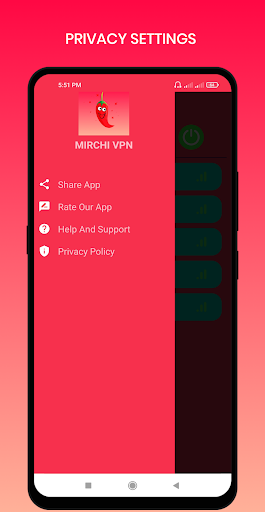 Mirchi VPN - Private & Fast Captura de tela 2