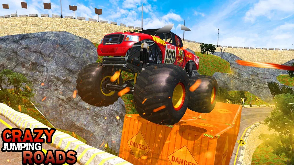 Pickup Truck Hill Climb Racing স্ক্রিনশট 1