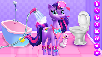 Magical Unicorn Candy World Captura de tela 0