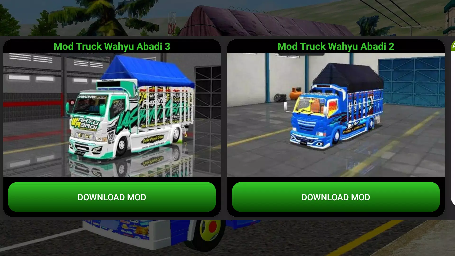 Mod Truck Wahyu Abadi Bussid Schermafbeelding 0