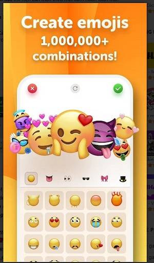 Emoji Up genmoji maker sticker Ekran Görüntüsü 1