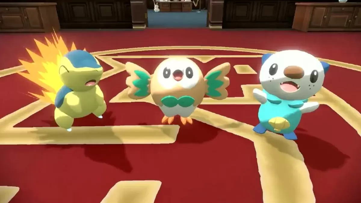 Pokémon傳說：Arceus首發Cyndaquil，Rowlet和Oshawott