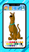 Scooby coloring doo cartoon ga Ảnh chụp màn hình 1