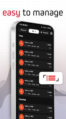 Voice Recorder Pro - VoiceX ဖန်သားပြင်ဓာတ်ပုံ 2