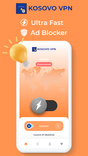 Kosovo VPN - Private Proxy ภาพหน้าจอ 1