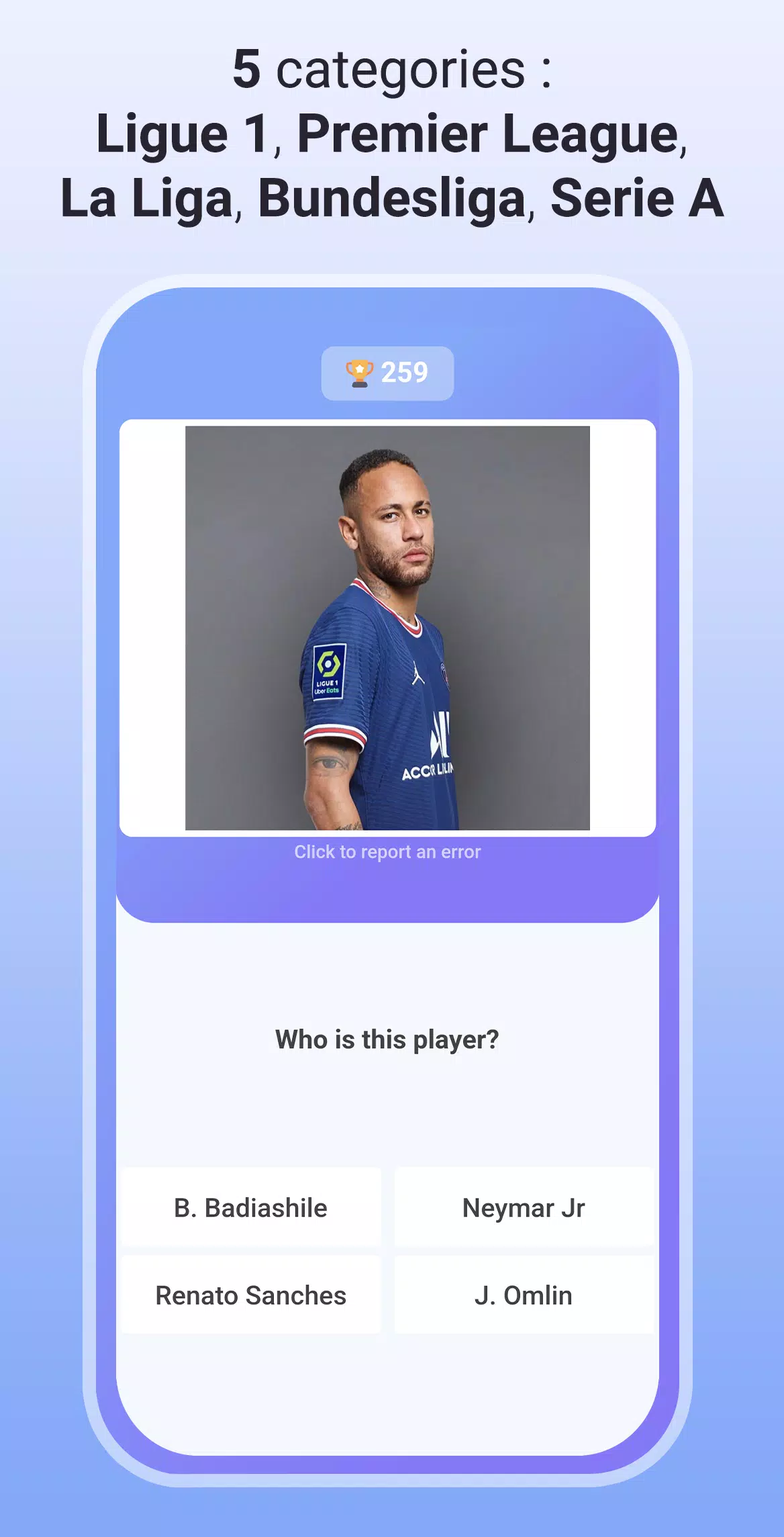 Quiz Soccer - Guess the name স্ক্রিনশট 2