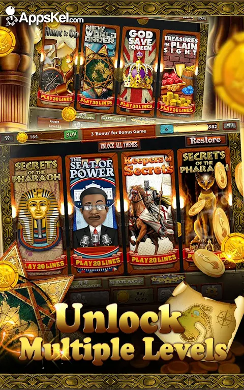 Lost Kingdom Treasure Slots– Las Vegas Casino Game Captura de pantalla 2