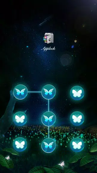 AppLock Theme Flying Butterfly 스크린샷 0