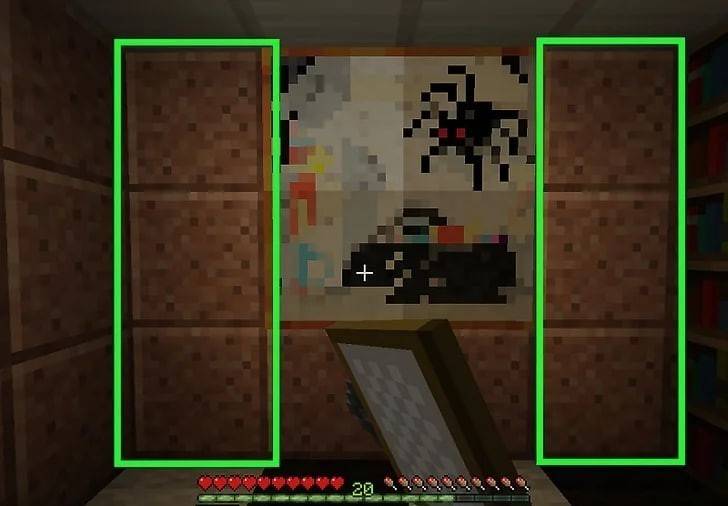 How to hang a painting in Minecraft