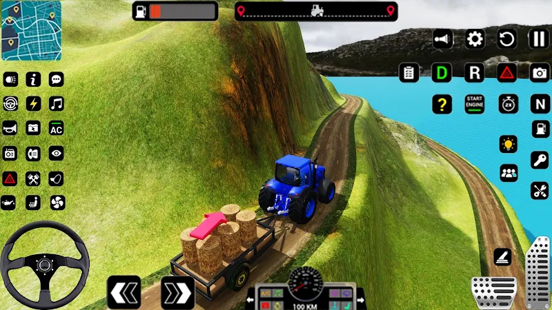 Tractor Trolly Driving Games 스크린샷 2