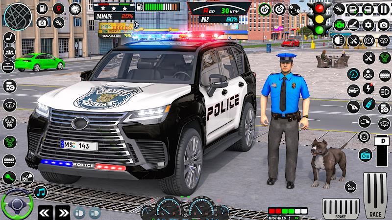 US Police Car Parking - King Tangkapan skrin 0