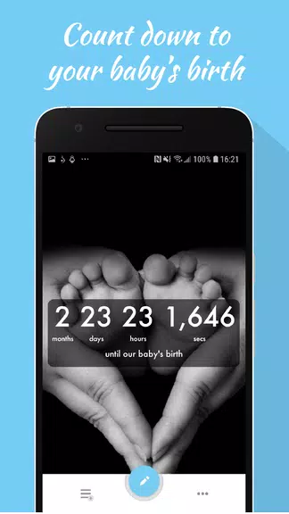 Baby Countdown Widget Capture d'écran 0