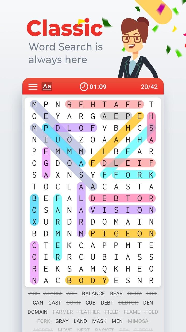 Schermata Word Search Colorful 0