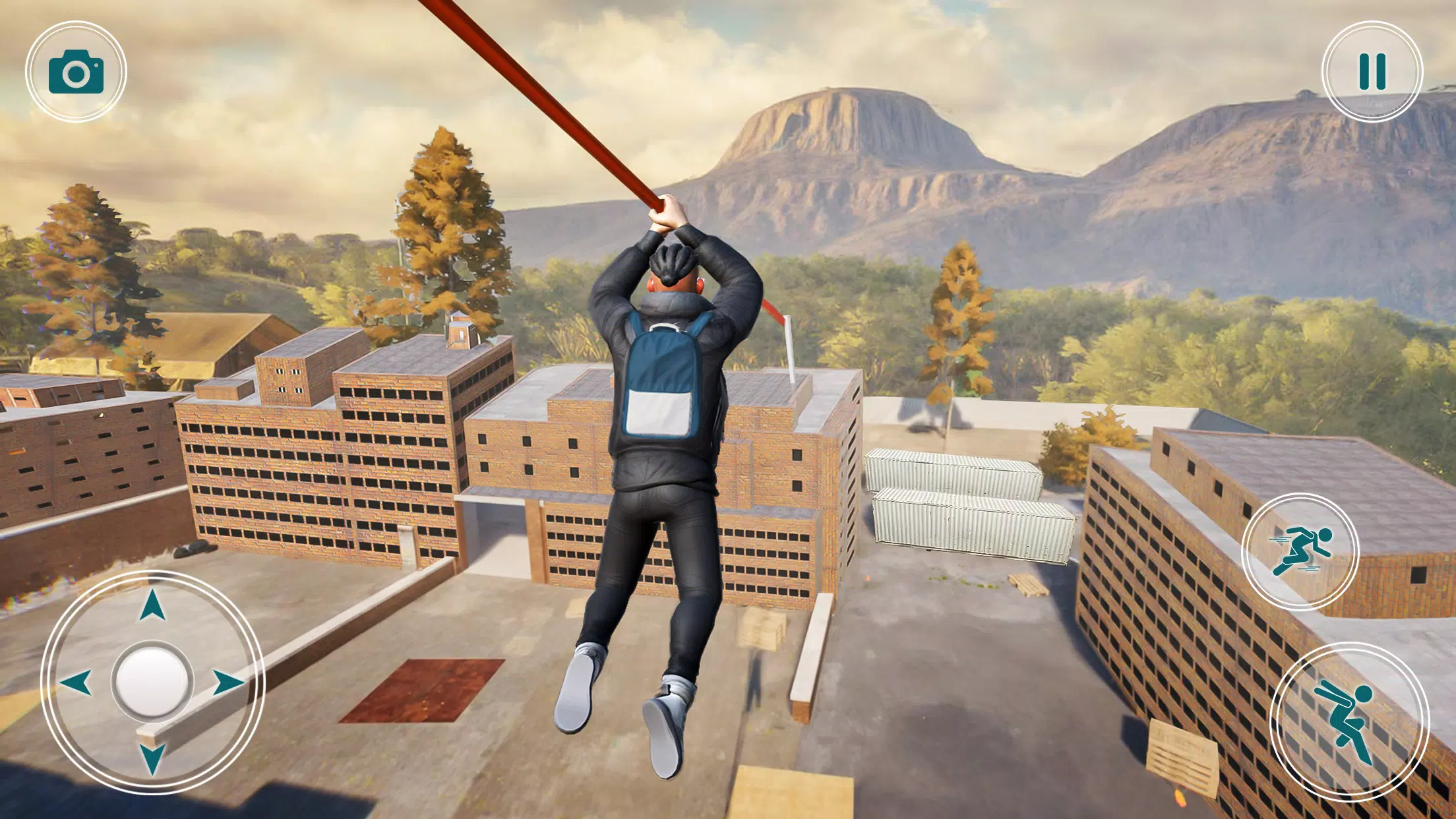 Going Up Parkour Rooftop Games Schermafbeelding 3