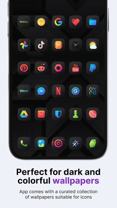 Athena Dark Icon Pack Ảnh chụp màn hình 1