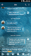 SMS Messages Bubble Rain Theme Screenshot 1