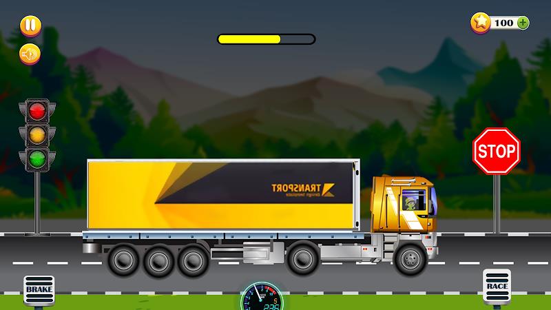 Cargo Truck Driving-Truck Game स्क्रीनशॉट 0