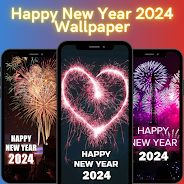 Happy New Year 2024 Wallpaper स्क्रीनशॉट 0