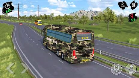 Army Bus Transporter Sim Games Capture d'écran 1