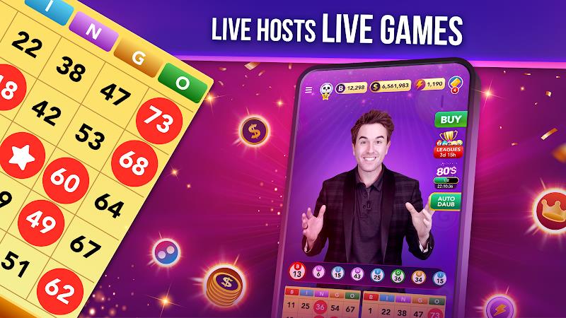 Live Play Bingo: Real Hosts ဖန်သားပြင်ဓာတ်ပုံ 1