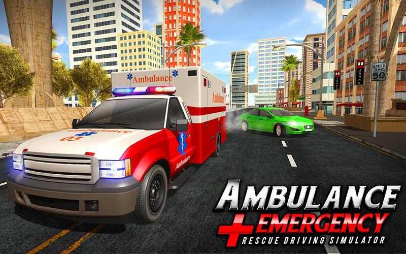 911 Ambulance City Rescue Game Captura de tela 0