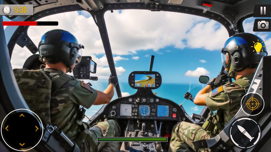 Gunship Battle Offline Game Captura de pantalla 1