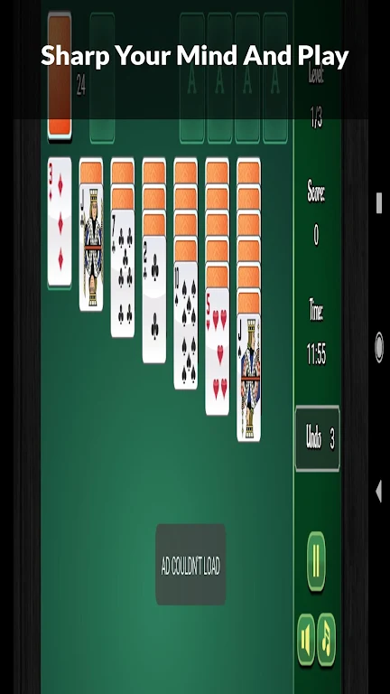 CLASSIC SOLITAIRE GAME -SIMPLE SOLITAIRE GAME EVER Tangkapan skrin 1