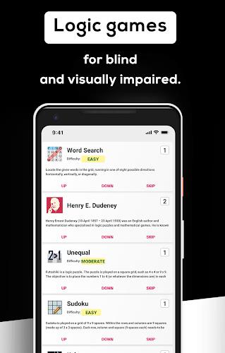 Games for visually impaired स्क्रीनशॉट 0