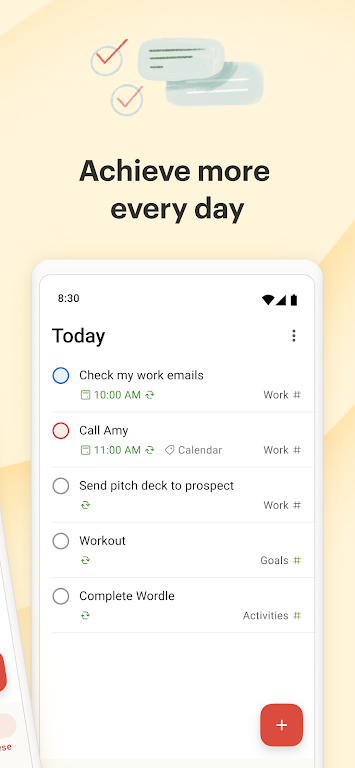 Todoist Zrzut ekranu 1