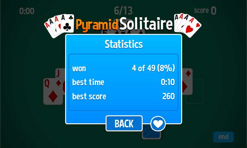 Pyramid Solitaire HD card game Tangkapan skrin 2