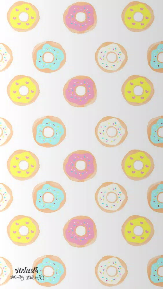 Cute Donut Wallpaper HD 4K Screenshot 1