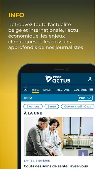 RTBF Actus Capture d'écran 1