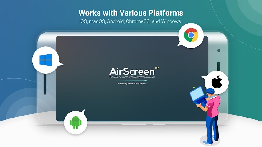 AirScreen - AirPlay & Cast Schermafbeelding 2