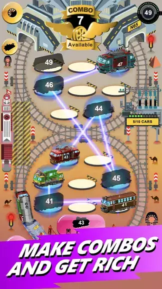 Train Merger Idle Train Tycoon Tangkapan skrin 3