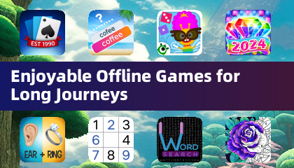 Games offline agradáveis ​​para viagens longas