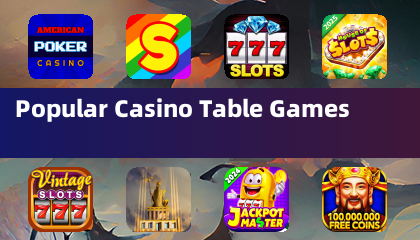 Mga sikat na laro sa talahanayan ng casino